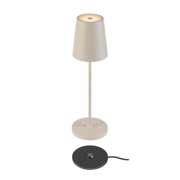 Vignette 2 produit VINOLINA TWO. Lampe  poser. sans fil. IP65. 2200/2700/3000K. TOUCH. beige | Ref : 1007697
