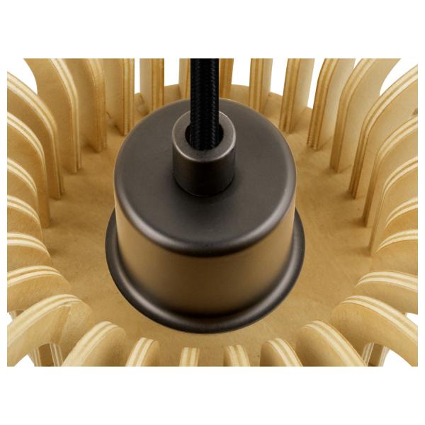 Vignette 2 produit WUD. suspension. E27. semi-rond. cble nu. 1 x max. 60W. noir | Ref : 1008045