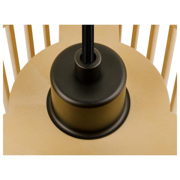 Vignette 2 produit WUD. suspension. intrieur. E27. cylindrique. cble nu. 60 W. bois | Ref : 1008047