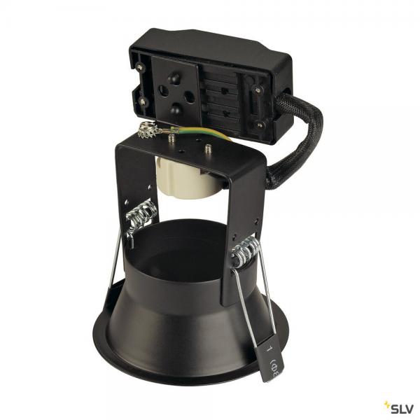 Vignette 2 produit HORN, encastré de plafond intérieur, simple, noir mat, GU10/QPAR51, 50W max | Ref : 112910