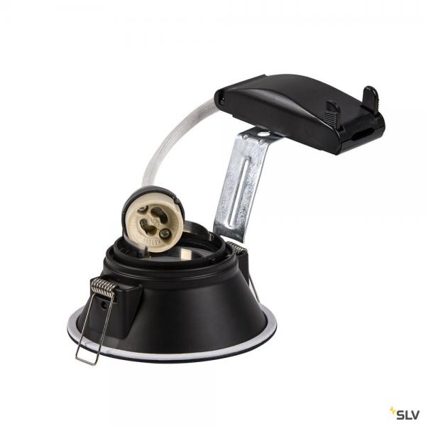 Vignette 2 produit HORN-O, encastré de plafond intérieur, noir mat, GU10/QPAR51, 50W max, IP21 | Ref : 113160