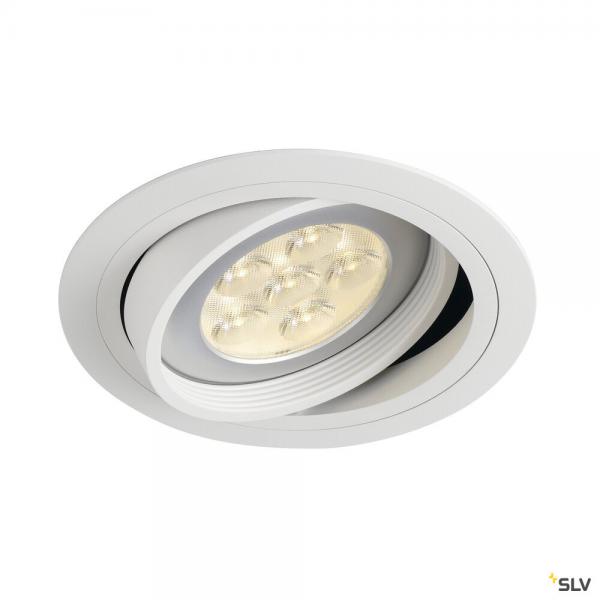 Vignette 2 produit NEW TRIA 150, encastr de plafond intrieur, simple, rond, blanc mat, GU10/QPAR111, 75W max, lames ressorts | Ref : 113540