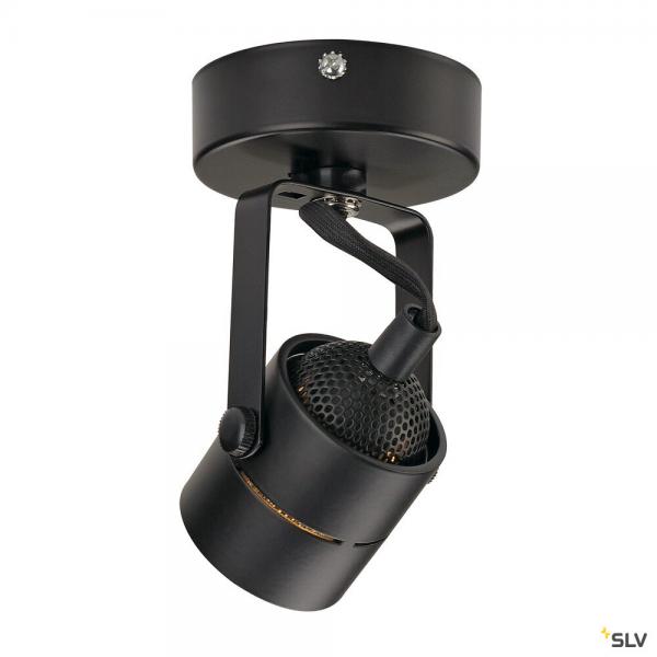 Vignette 2 produit SPOT 79, applique et plafonnier intrieur, noir, GU10/QPAR51, 50W max | Ref : 132020       