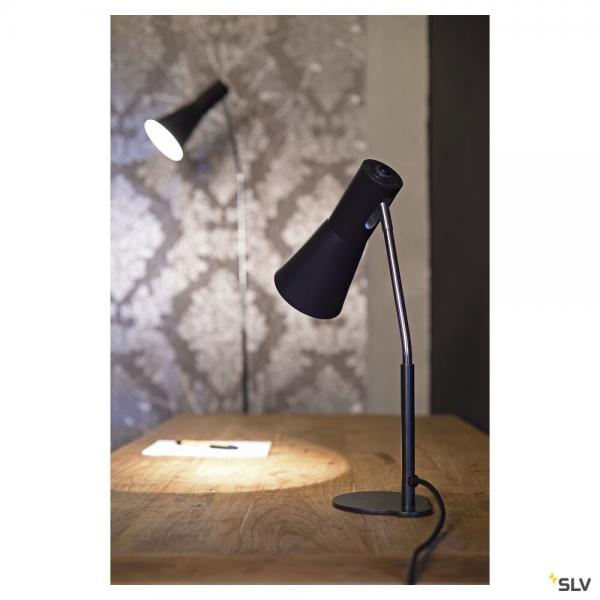 Vignette 2 produit PHELIA, lampadaire intrieur, noir, E27, 23W max | Ref : 146010