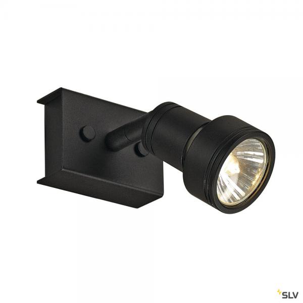 Vignette 2 produit PURI, applique et plafonnier intrieur, simple, noir mat, GU10/QPAR51, 50W max | Ref : 147360