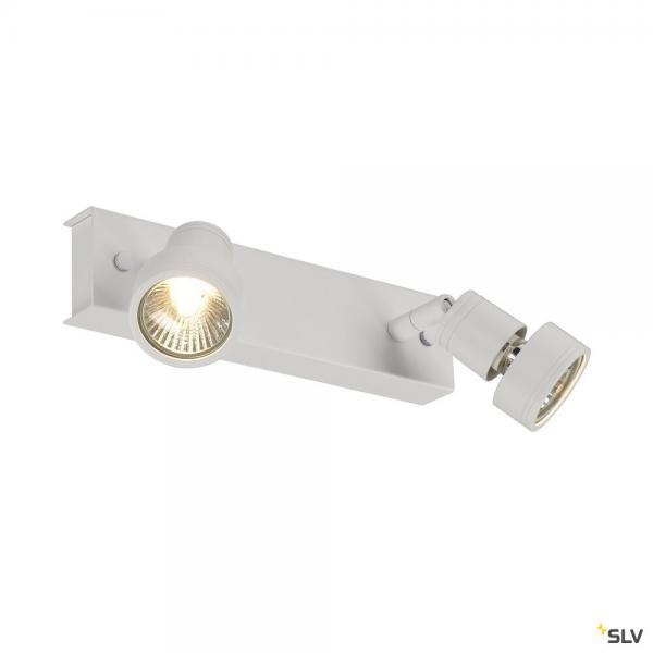 Vignette 2 produit PURI, applique et plafonnier intrieur, double, blanc mat, GU10/QPAR51, 2x 50W max | Ref : 147371