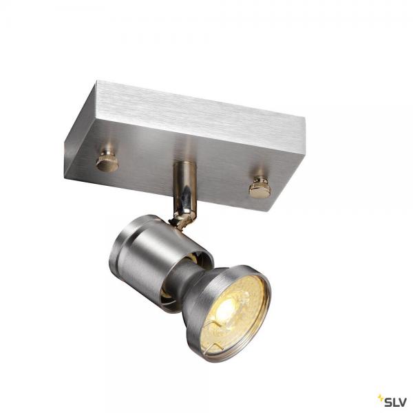 Vignette 2 produit ASTO, applique et plafonnier intrieur, simple, alu bross, GU10/QPAR51, 75W max | Ref : 147441       