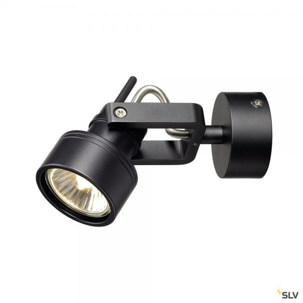 Vignette 2 produit INDA, applique et plafonnier intrieur, noir, GU10/QPAR51, 50W max | Ref : 147550
