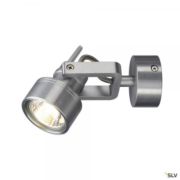 Vignette 2 produit INDA, applique et plafonnier intrieur, alu bross, GU10/QPAR51, 50W max | Ref : 147559       