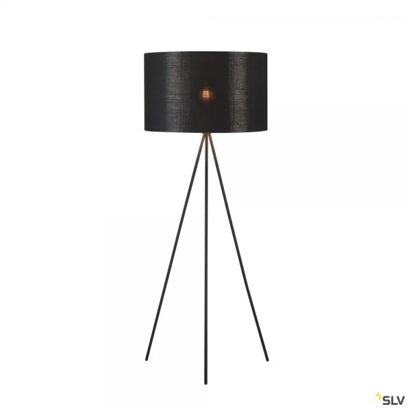 Vignette 2 produit FENDA, lampadaire intrieur, trpied, noir, E27, 40W max, sans abat-jour | Ref : 155490