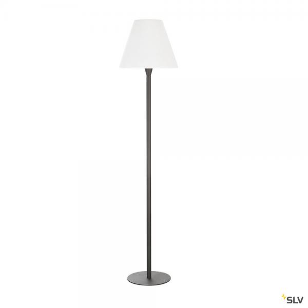 Vignette 2 produit ADEGAN, lampadaire extérieur, anthracite/blanc, E27, 24W max, IP54 | Ref : 228965