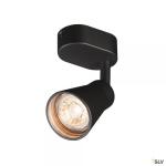 SLV Avo, applique et plafonnier intrieur, simple, noir, gu10/qpar51, 50w max 1000886