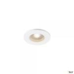 SLV Kamuela eco, encastr de plafond intrieur, blanc, led, 6,5w, 3000k, ip65, rt 2012, variable 1001016