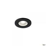 SLV Kamuela eco, encastr de plafond intrieur, noir, led, 6,5w, 4000k, ip65, rt 2012, variable 1001017