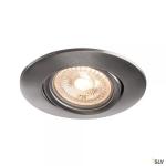 SLV Easy-install qpar51, encastr de plafond intrieur, rond, alu bross, gu10/qpar51, 20w max, rt 2012 1001589