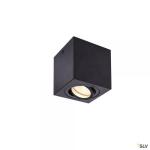 SLV Triledo, plafonnier intrieur, simple, carr, noir, gu10/led gu10 51mm, 10w max 1002013
