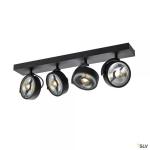 SLV Kalu, applique et plafonnier intrieur, quad, noir, gu10/qpar111, 4x 75w max 1002023