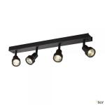SLV Puri, applique et plafonnier intrieur, quad, noir mat, gu10/qpar51, 4x 50w max 1002029