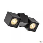 SLV Altra dice, applique et plafonnier intrieur, double, noir, gu10/qpar51, 2x 50w max 1002215