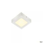 SLV Senser 12, applique et plafonnier intrieur, carr, blanc mat, led, 8,2w, 3000k, variable 1003017