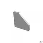 SLV Grazia 10 edge, embout pour profil en saillie, alu 1004893