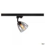 SLV Gmbh Para cone gl, spot pour rail 3 allumages int�rieur, noir/transparent, gu10, 25w max 1006157
