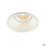 SLV Horn-o, encastr de plafond intrieur, blanc mat, gu10/qpar51, 50w max, ip21 113161