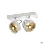 SLV Kalu, applique et plafonnier intrieur, double, blanc mat, gu10/qpar111, 2x 75w max 147311