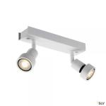 SLV Puri, applique et plafonnier intrieur, double, blanc mat, gu10/qpar51, 2x 50w max 147371