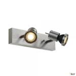 SLV Asto, applique et plafonnier intrieur, double, alu bross, gu10/qpar51, 2x 75w max 147442       