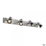 SLV Asto, applique et plafonnier intrieur, quad, alu bross, gu10/qpar51, 4x 75w max 147444       
