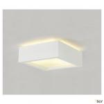 SLV Plastra 104, plafonnier intrieur, blanc, e27, 2x 25w max, pltre 148002