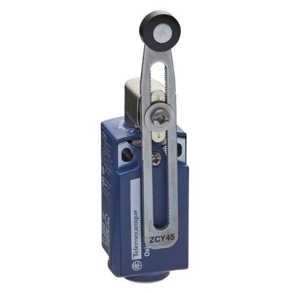 Photo OsiSense XCKP - inter. de pos. - levier galet plast. long -1O+1F- brusque - M16 | Ref : XCKP2145P16