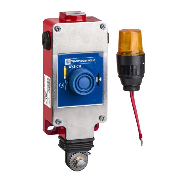 Photo Preventa XY2CH - arrt d'urgence  cble - avec voyant - cble 15m - 1O+1F | Ref : XY2CH13253