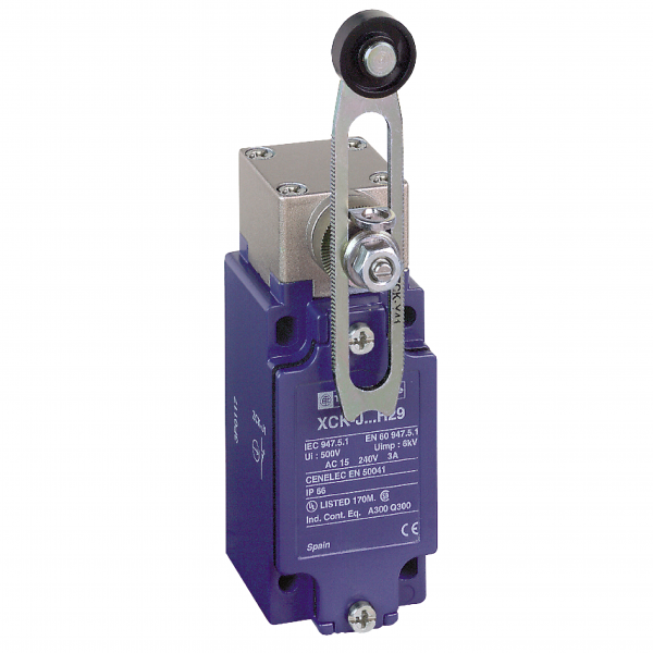 Vignette 2 produit OsiSense XCKJ - inter. de pos. - levier galet plast. long -1O+1F- brusque - Pg13 | Ref : XCKJ10541