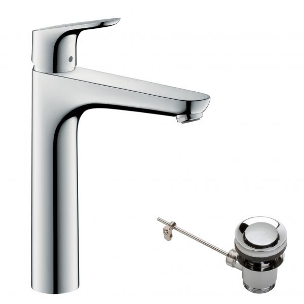 Vignette 2 produit Mitigeur de lavabo 190, avec tirette et | Ref : 31608000
