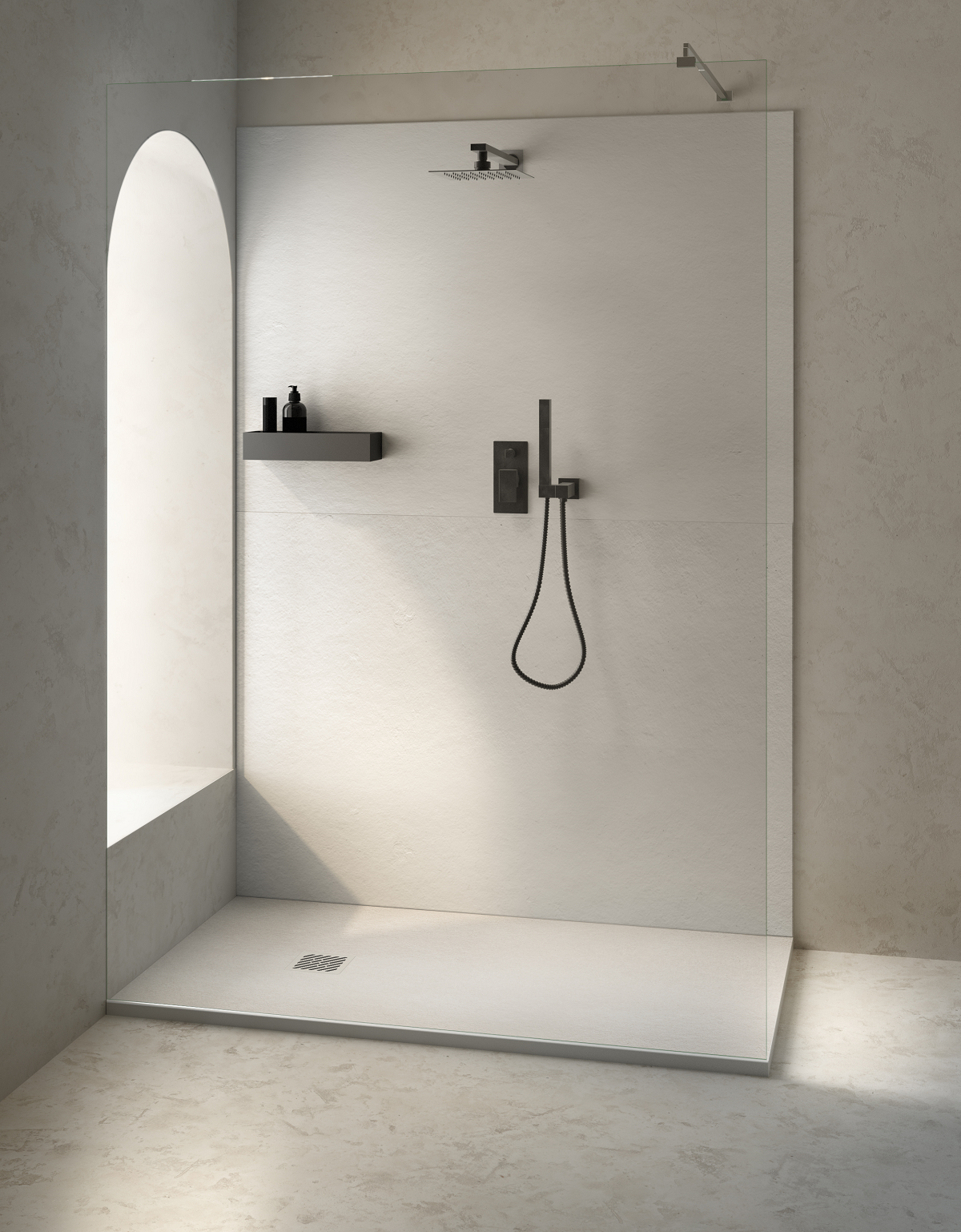 Vignette 3 produit Ref : 210090BLA | RECEVEUR SLATE 100X90 BLANC