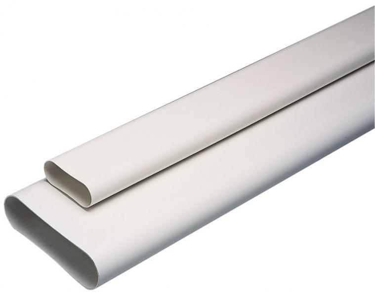 Photo Barre Minigaine blanc 3 m quivalent D125 (60x200), conduits et accessoires rigides plastique  pour intgration facile en faux-plafond et derrire parois fines grce  leur faible encombrement | Ref : 11023971
