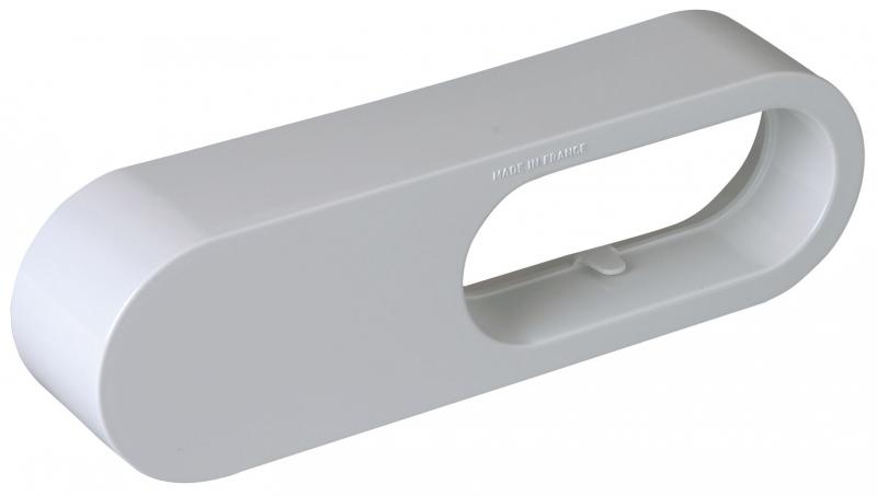 Photo Reduction Minigaine blanc équivalent D80 (40x100) /équivalent D125(60x200), conduits et accessoires rigides plastique pour intégration facile en faux-plafond et derrière parois fines grâce à leur faible encombrement | Ref : 11023972