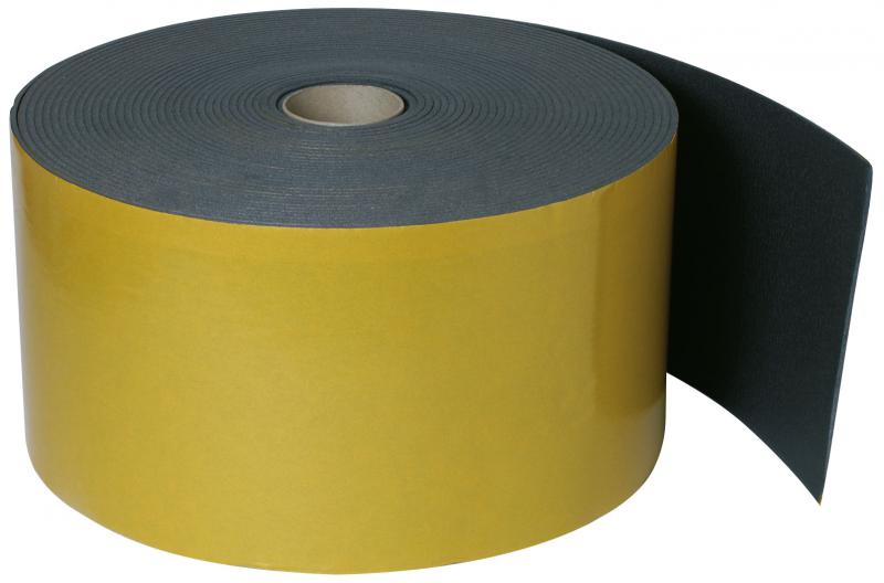 Photo Joint de travers�e de dalle adh�sif en rouleau - Rouleau de 25 m - Largeur 220 m - D�solidarisation des conduits et des dalles ou murs - Permet d'amortir les vibrations solidiennes | Ref : 11090054