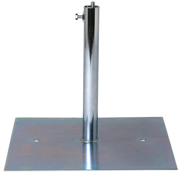 Photo Pied support terrasse PTE platine 150X100mm - Supportage des rseaux circulaires en terasse - Rpond aux exigences en habitat collectif d'une surgace de platine de 900 cm | Ref : 11091099