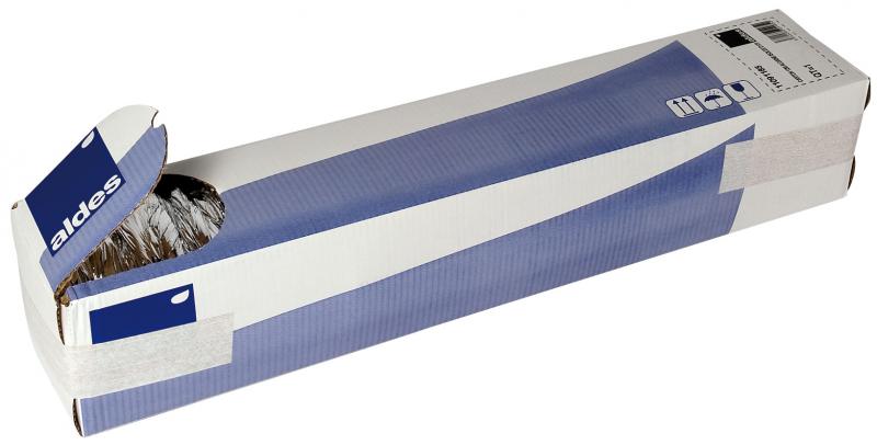 Photo Carton 12m Algaine isolée D80, conduits souples plastique pour réseau de ventilation en maison individuelle | Ref : 11091184