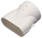 ALDES Raccord minigaine blanc mixte droit quivalent d80 (40x100), conduits et accessoires rigides plastique  pour intgration facile en faux-plafond et derrire parois fines grce  leur faible encombrement 11023978