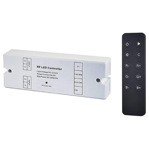 Photo CONTROLEUR + TELECOMMANDE RGB | Ref : CD13505