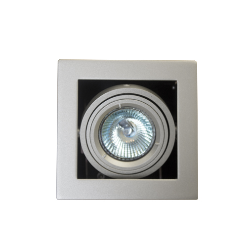 Photo DL601 S GU5.3 spot encastr� orientable argent | Ref : DL60128