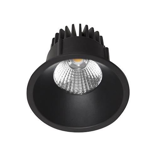 Photo AL3012 RD 9W 1050Lm 3000K 38 IP44 DIM Noir mat | Ref : DO17105