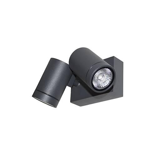 Photo GUNZY 2 S 2x8W 2x760Lm 3000K 38 IP55 Anthracite | Ref : OU18624