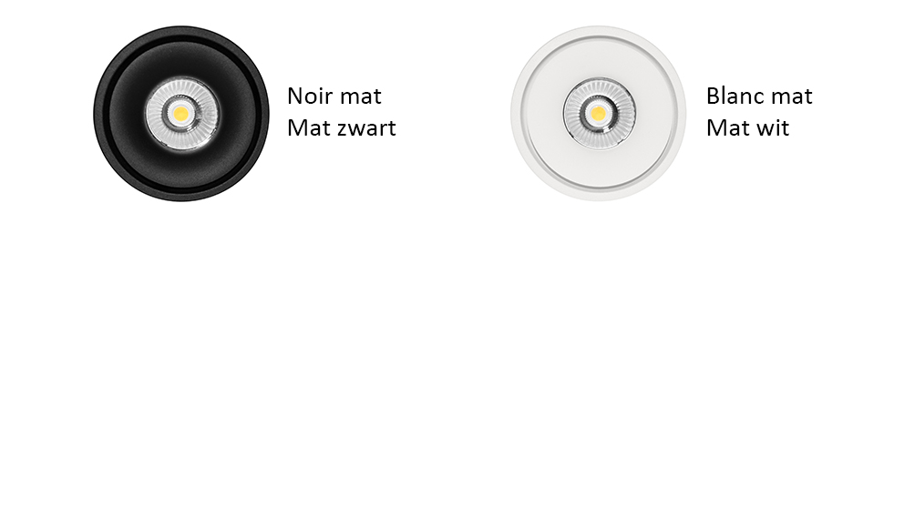 Vignette 2 produit CLAC 13W 1180Lm 3000K 38° DIM Blanc mat | Ref : DO225WW30