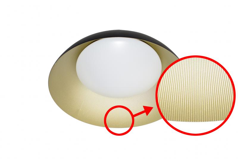 Vignette 2 produit AURA 1 24W 1680Lm 3000K NOIR-DOR | Ref : SU129WW18