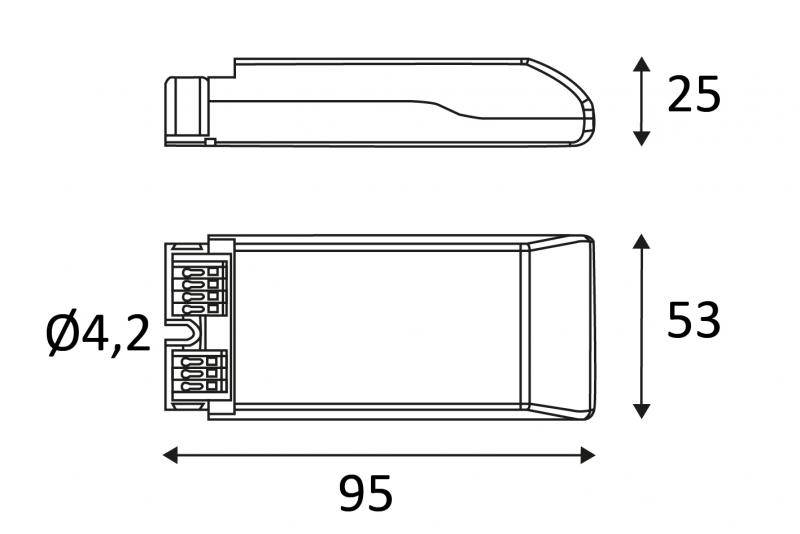 Vignette 3 produit Ref : CD102 | DRIVER DIMMABLE PHASE CUT 13W 350mA CC